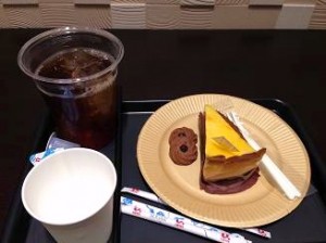 注文したケーキ